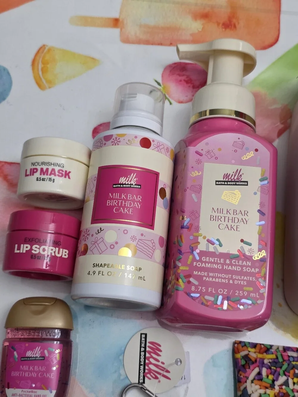 Bath & Body Works Milk Bar Birthday Cake Bath & Body 13 Piece Set New Ultra RARE